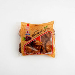 Печенье Овсяное с изюмом и арахисом фасованное, упаковка